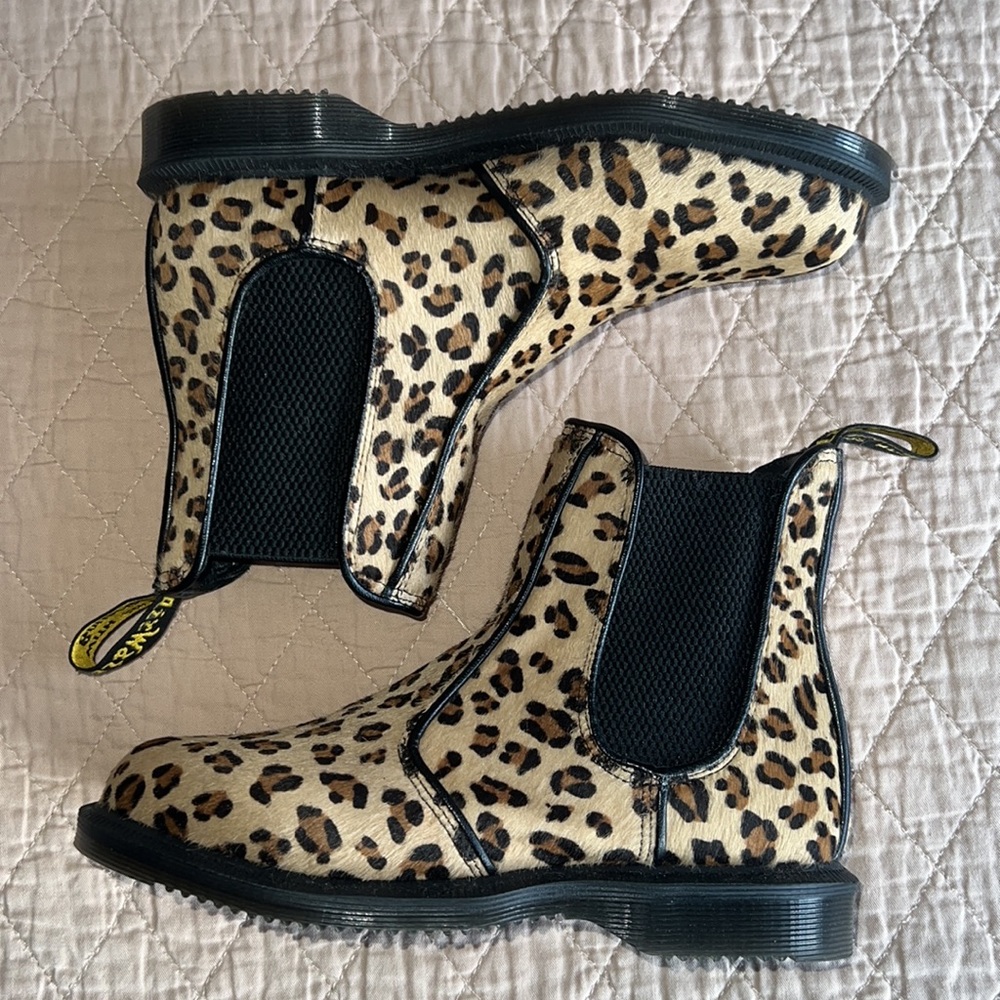 Dr. Martens Flora Leopard Chelsea Boots EU36 US5 - Picture 8 of 12